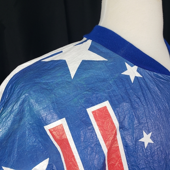 Vintage Dupont General Mills USA Olympic All Over Print Flag Bomber Jacket - Picture 7 of 7